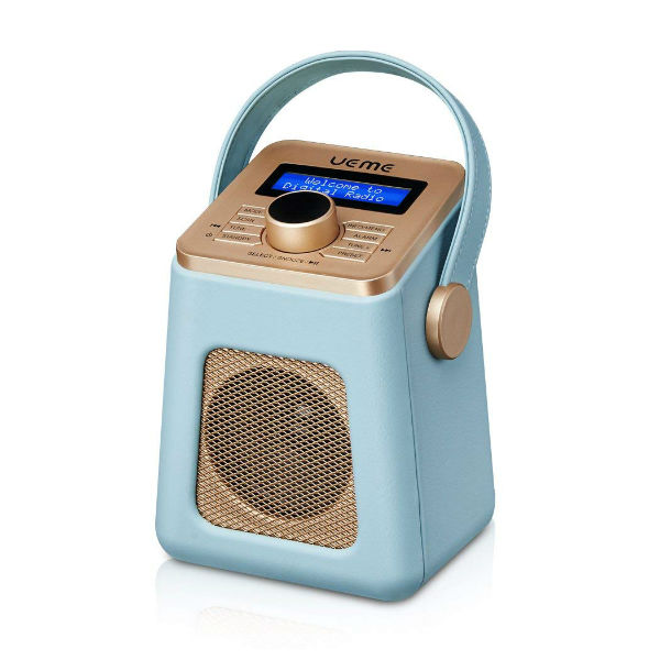 Ueme Mini + DAB DAB Digital and FM Radio DB-318 with Bluetooth (Blue)
